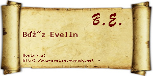 Búz Evelin névjegykártya