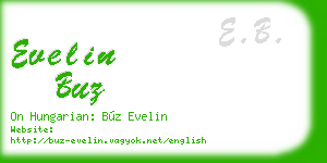 evelin buz business card
