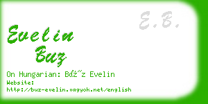 evelin buz business card